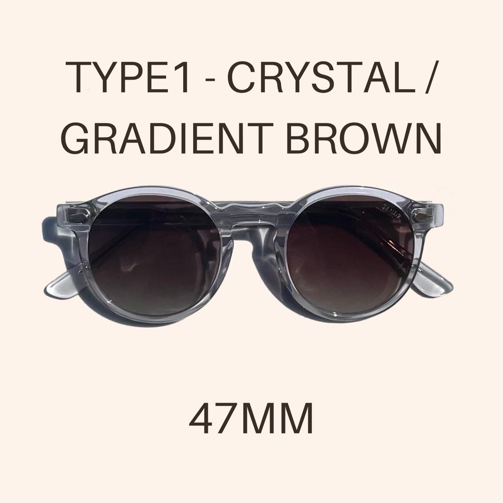 TYPE 1 - CRYSTAL \ GRADIENT BROWN 47MM