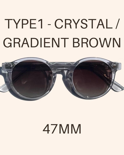TYPE 1 - CRYSTAL \ GRADIENT BROWN 47MM
